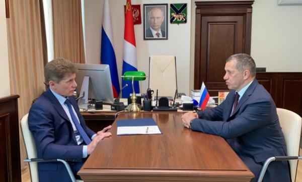 фото: primorsky.ru |  Губернатор Приморья попросил Трутнева решить важный бюджетный вопрос