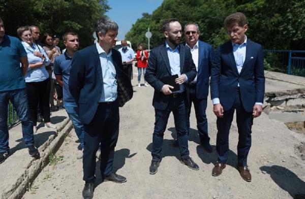 Пресс-служба Правительства ПК. |  В Уссурийске к сентябрю появится временный мост