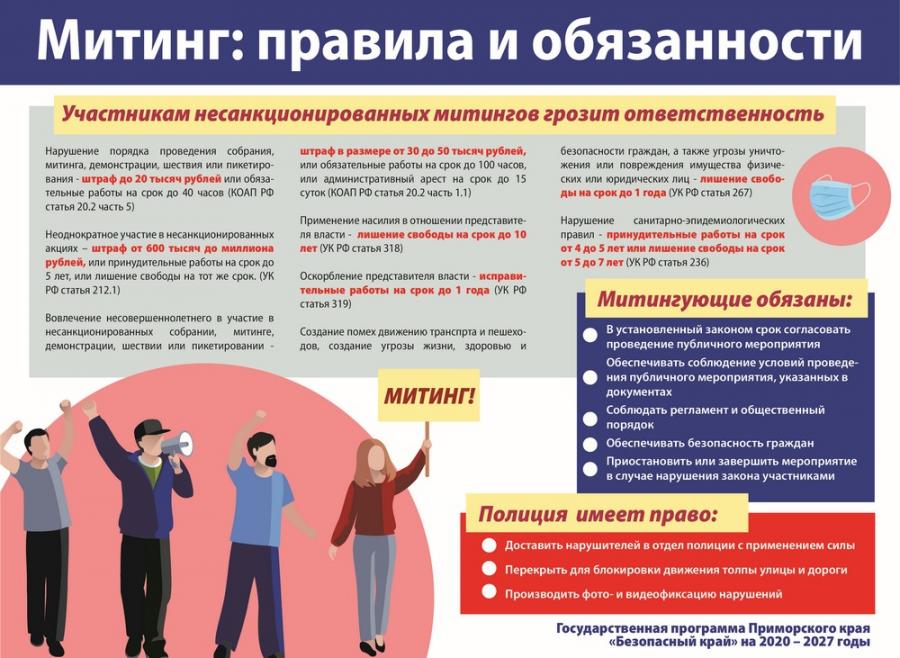 Несанкционированный митинг презентация