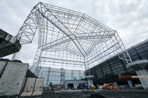 фото: предоставил "Терминал Астафьева" |  Навес в «Терминале Астафьева»: блок А проверку прошел