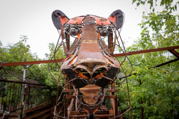фото: vlc.ru |  Во Владивостоке установят скульптуру тигра из металлолома. Стало известно место