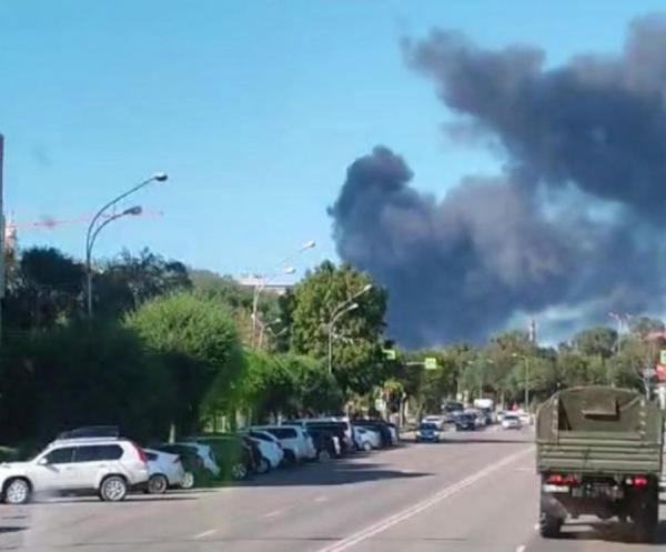 фото: Скриншот |  В Сети стали распространяться фейки о крупном пожаре в Уссурийске