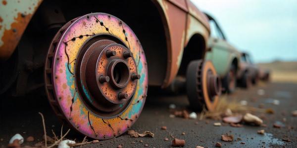 Фото: сгенерировано ИИ freepik.com |  На тормозных дисках появилась ржавчина. Стоит ли садиться за руль?