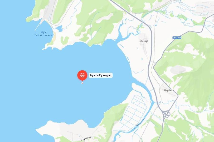 фото: яндекс.карты |  Прокуратура оспаривает продажу акватории и береговой полосы бухты Суходол