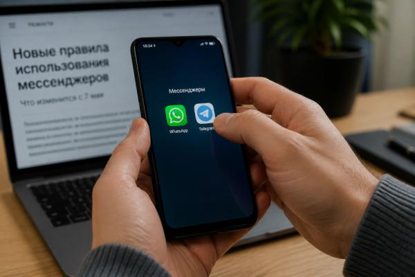 С 7 мая: меняются условия использования WhatsApp и Telegram в России