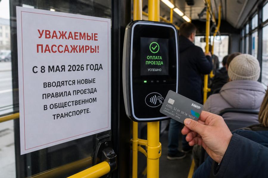 фото KONKURENT |  С 8 мая в общественном транспорте вводят новые правила проезда