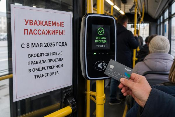 С 8 мая в общественном транспорте вводят новые правила проезда