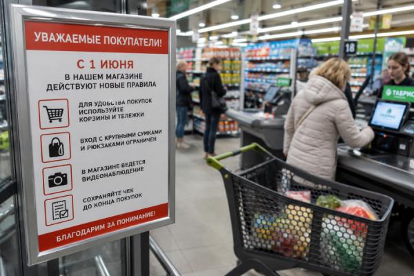 В магазинах с 1 июня вводятся новые правила