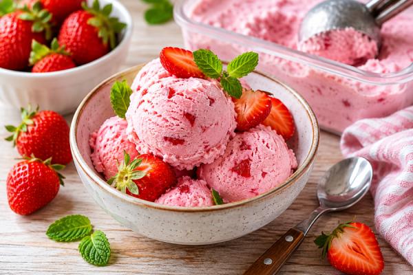 Клубника и кое-что еще: как приготовить домашнее мороженое вкуснее магазинного