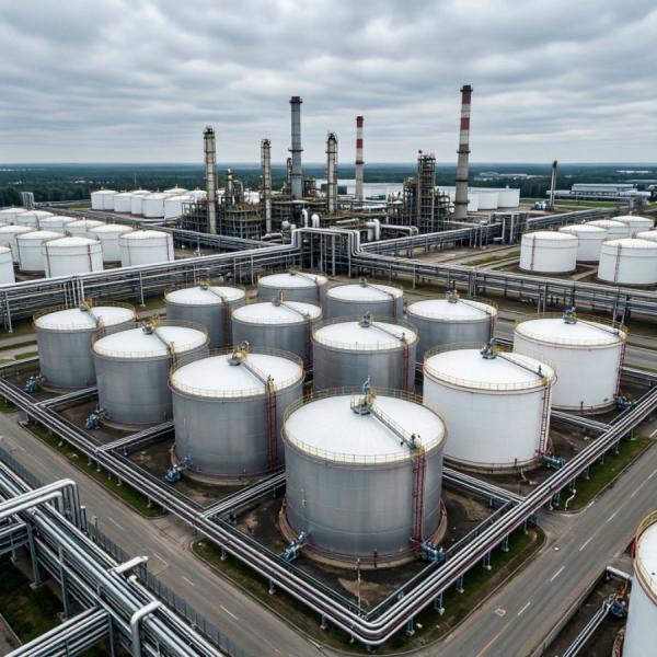 фото: нейросеть |  Большая перевалка: «Росхим» нацелился на нефтехимический терминал в бухте Врангеля