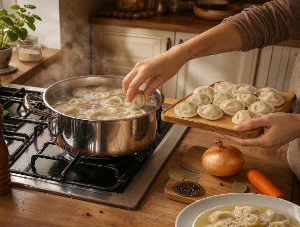 фото KONKURENT |  Один простой прием при варке пельменей делает их вкуснее: совет опытной хозяйки