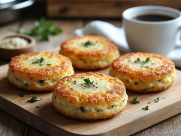 фото KONKURENT |  Натрите картофель сыром с чесноком: печеные котлетки в духовке, идеально с утренним кофе