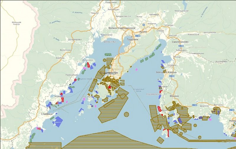 Участки приморского. Карта рыбоводных участков Приморский край. Карта участков марикультуры. Рыбоводные участки Приморского края на карте. Участки марикультуры в Приморском крае на карте.